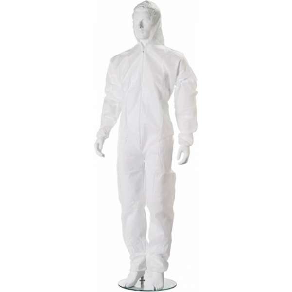 Hygoclean Non-woven disposable overall L - kap - elastiek in polsen, enkels en kap - DOOS a 50 stuks Hygoclean Non-woven disposable overall L - kap - elastiek in polsen, enkels en kap - DOOS a 50 stuks
