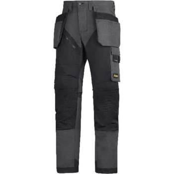 Snickers Ruffwork werkbroek 6203-5804 Steelgrey/Black mt.64