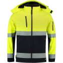 Tricorp Soft Shell jack EN471 Bi-color - Workwear - 403007 - Fluor Geel-Navy - maat 7XL