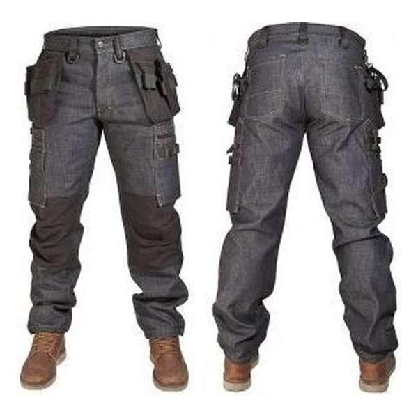 Dunderdon P12 Werkjeans Raw Blauw 29-30 Dunderdon P12 Werkjeans Raw Blauw 29-30