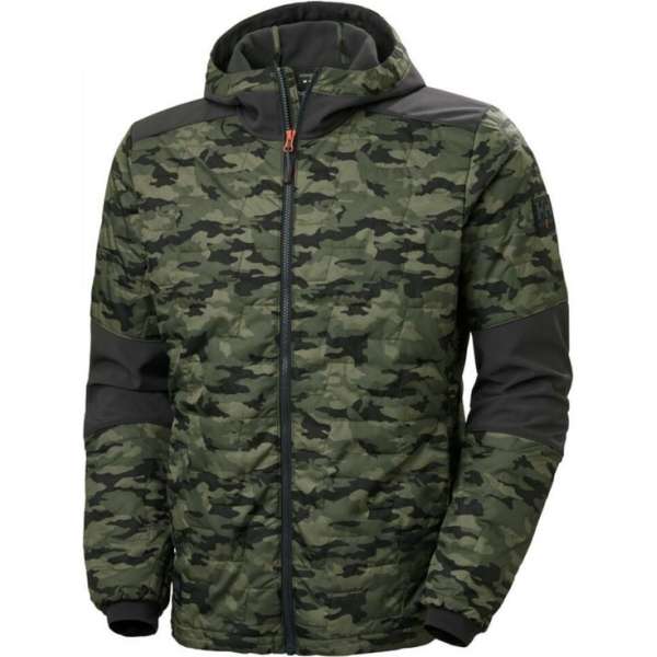 Helly Hansen Kensington Hooded Lifaloft Jacket 73230 - Mannen - Groen/Camo - L Helly Hansen Kensington Hooded Lifaloft Jacket 73230 - Mannen - Groen/Camo - L