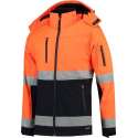 Tricorp Soft Shell Jack EN471 bi-color - Workwear - 403007 - fluor oranje / navy - Maat XXL