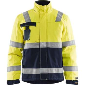 Blåkläder 4468-1530 Multinorm Winterparka Geel/Marineblauw maat M