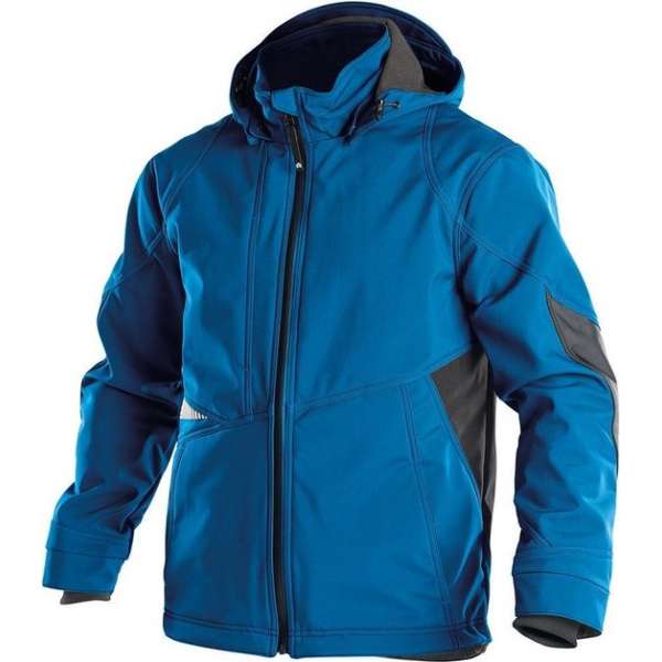 Dassy Profesional Workwear Softshell Jas - Gravity Azuurblauw/antracietgrijs - Mt M
