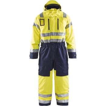 Blåkläder 6763-1977 Winteroverall High Vis Geel/Marineblauw maat 56