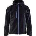Blåkläder 4949-2517 Softshell Jack Zwart/Korenlblauw maat XL