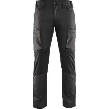 Blaklader Service werkbroek stretch - Donkergrijs/Zwart - C44