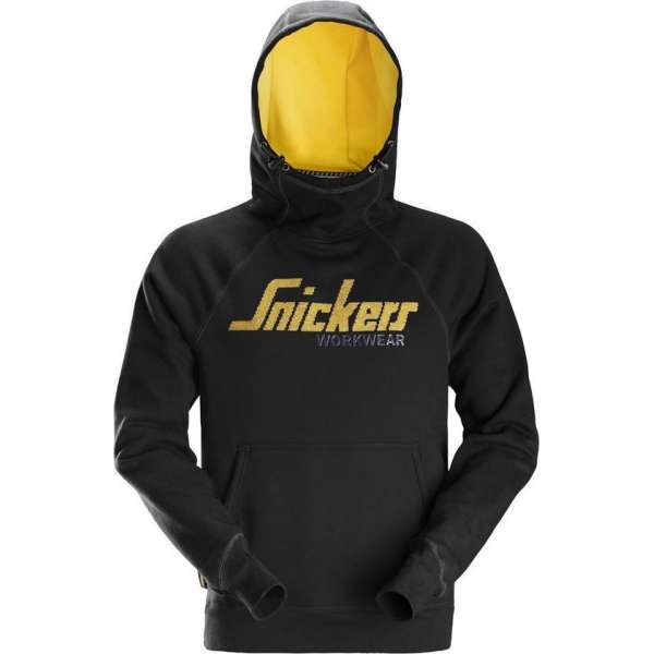 Snickers Workwear logo hoodie zwart XL Snickers Workwear logo hoodie zwart XL