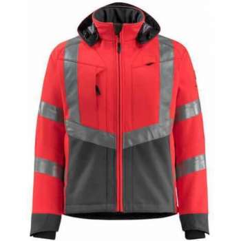 Mascot softshell Blackpool fluorrood/donkerantraciet