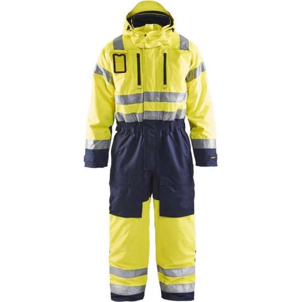 Blåkläder 6763-1977 Winteroverall High Vis Geel/Marineblauw maat 48