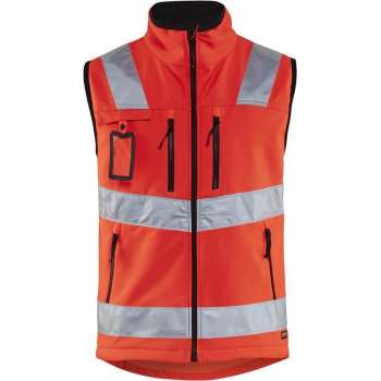 Blaklader Softshell vest High Vis - High Vis Rood - M