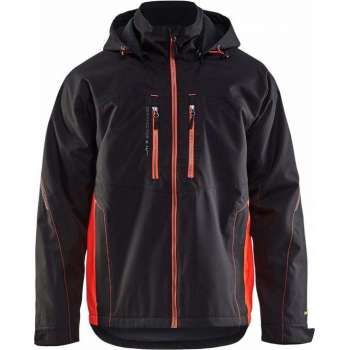 Blaklader Winterjas zwart/fluo rood - maat S