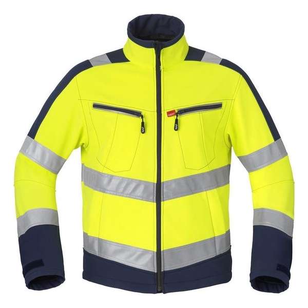 Havep 50214 Softshell Fluo Geel/Marine maat L Havep 50214 Softshell Fluo Geel/Marine maat L