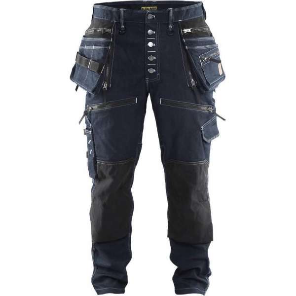 Blaklader 1999 Werkbroek Baggy Denim Stretch Marineblauw/Zwart Blaklader 1999 Werkbroek Baggy Denim Stretch Marineblauw/Zwart