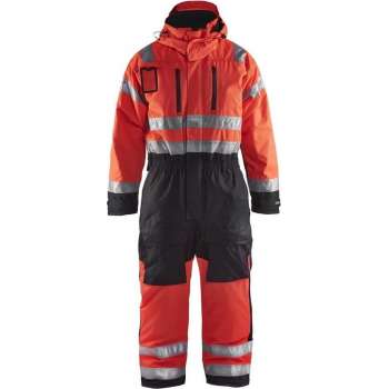 Blåkläder 6763-1977 Winteroverall High Vis Rood/Zwart maat 52