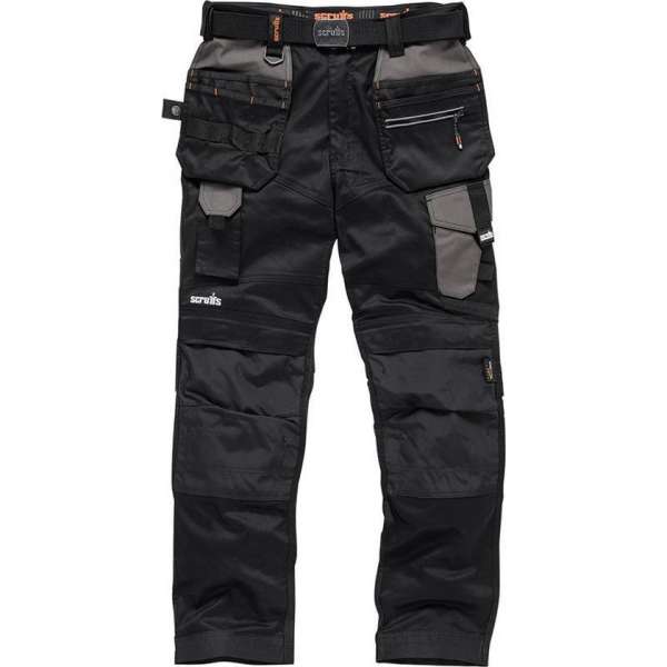 Scruffs Pro Flex werkbroek, zwart maat 30R(UK) - 46M(EU) Scruffs Pro Flex werkbroek, zwart maat 30R(UK) - 46M(EU)