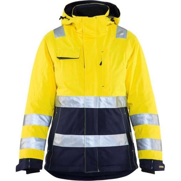 Blåkläder 4872-1987 Dames Winterjas High Vis Geel/Marineblauw maat XS Blåkläder 4872-1987 Dames Winterjas High Vis Geel/Marineblauw maat XS