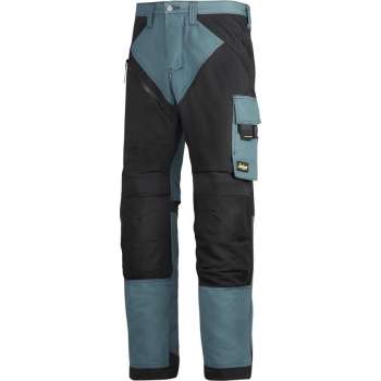 Snickers RuffWork werkbroek 6303-5104 Petrol/Black mt.56