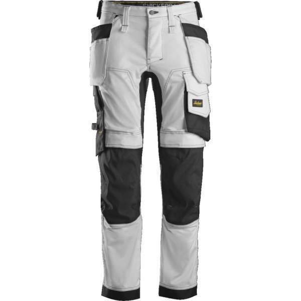Snickers Workwear AllroundWork, Stretch Werkbroek met Holsterzakken wit 46 Snickers Workwear AllroundWork, Stretch Werkbroek met Holsterzakken wit 46