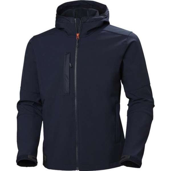 Helly Hansen Kensington Softshell Werkjas Capuchon Donkerblauw Helly Hansen Kensington Softshell Werkjas Capuchon Donkerblauw