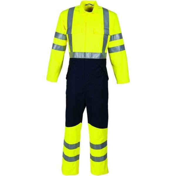 Havep 20006 Overall Fluo Geel/Marine maat 56 Havep 20006 Overall Fluo Geel/Marine maat 56