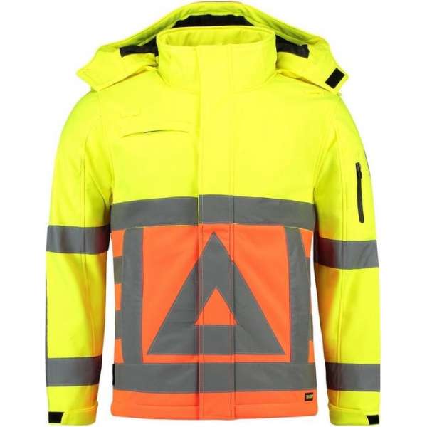 Tricorp Soft Shell Jack Verkeersregelaar  - 403002 - Fluor Oranje-Fluor Geel - maat 4XL