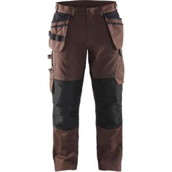 Blaklader Service Werkbroek stretch 1496-1330 - Mannen - Bruin/Zwart - 60