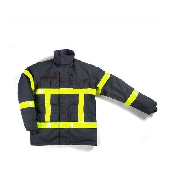 Brandweer Parka Brandwerend Dag/Nacht reflectie striping 3M Maat XXL Kort Brandweer Parka Brandwerend Dag/Nacht reflectie striping 3M Maat XXL Kort