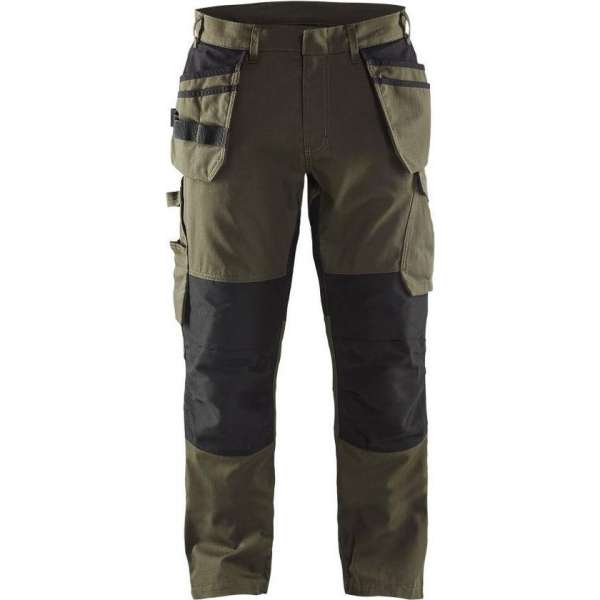 Blaklader Service Werkbroek stretch 1496-1330 - Mannen - Groen/Zwart - 48 Blaklader Service Werkbroek stretch 1496-1330 - Mannen - Groen/Zwart - 48