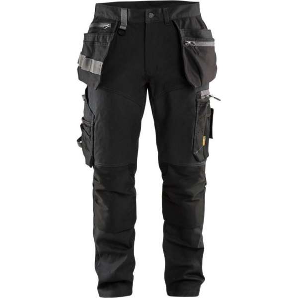 Blaklader Werkbroek met stretchpanelen en spijkerzakken - Zwart - C152 Blaklader Werkbroek met stretchpanelen en spijkerzakken - Zwart - C152