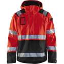 Blåkläder 4987-1987 Shell jack High Vis ongevoerd Rood/Zwart maat 4XL