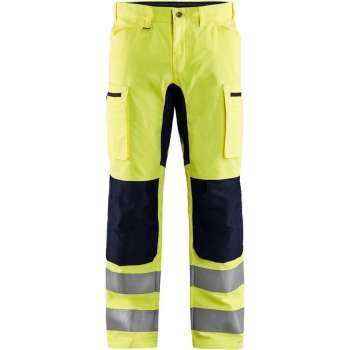 Blaklader High Vis broek met stretch - High Vis Geel/Zwart - C60