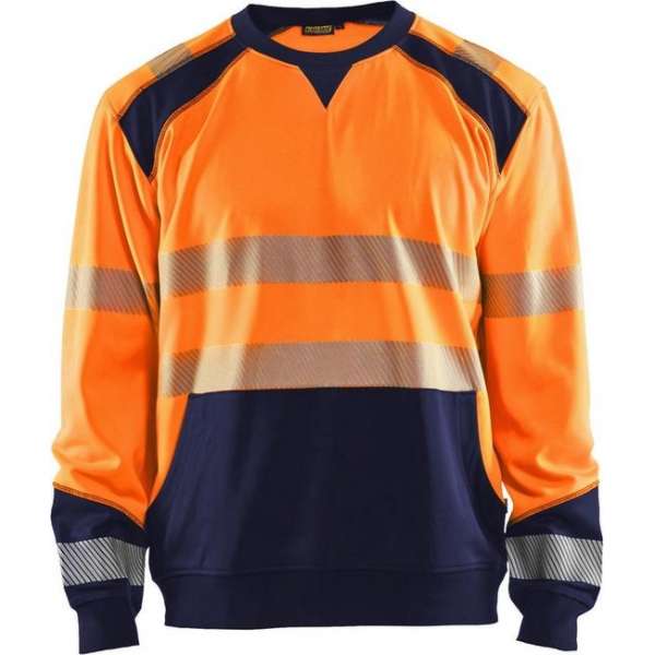 Blaklader Sweatshirt High Vis - High Vis Oranje/Marineblauw - 4XL Blaklader Sweatshirt High Vis - High Vis Oranje/Marineblauw - 4XL