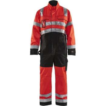 Blåkläder 6373-1804 Overall High Vis Rood/Zwart maat 50