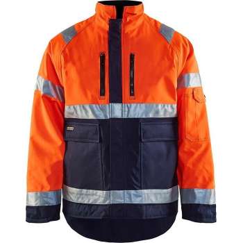 Blåkläder 4827-1977 Winterjas High Vis Oranje/Marineblauw maat M