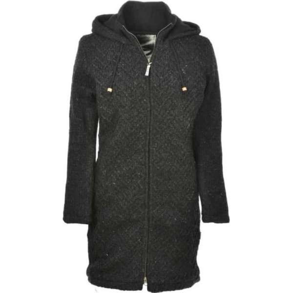 Pure Wool damesvest lang WJK-1709 Antraciet - antraciet - 2XL Pure Wool damesvest lang WJK-1709 Antraciet - antraciet - 2XL