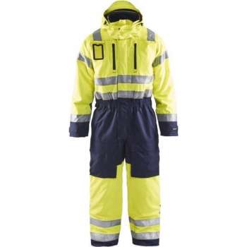 Blaklader Winteroverall High Vis - High Vis Geel/Marineblauw - D104