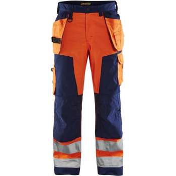 Blaklader Werkbroek High Vis - High Vis Oranje/Marineblauw - C44