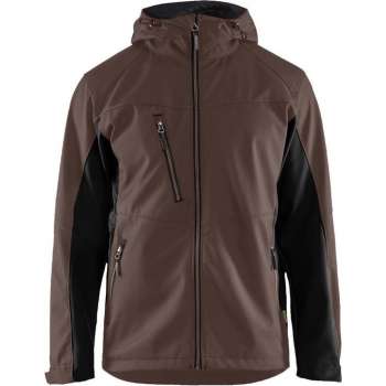 Blåkläder 4753 Softshell Jack met capuchon – Bruin/Zwart - M