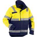 Blåkläder Winterjas High Vis Mt M Geel/marineblauw M