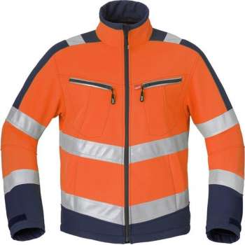 Havep 50214 Softshell Fluo Oranje/Marine maat M