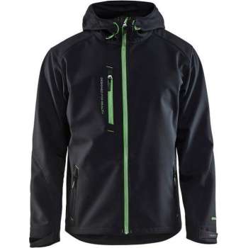 Blaklader Softshell Jack 4949-2517 - Mannen - Zwart/Groen - 3XL