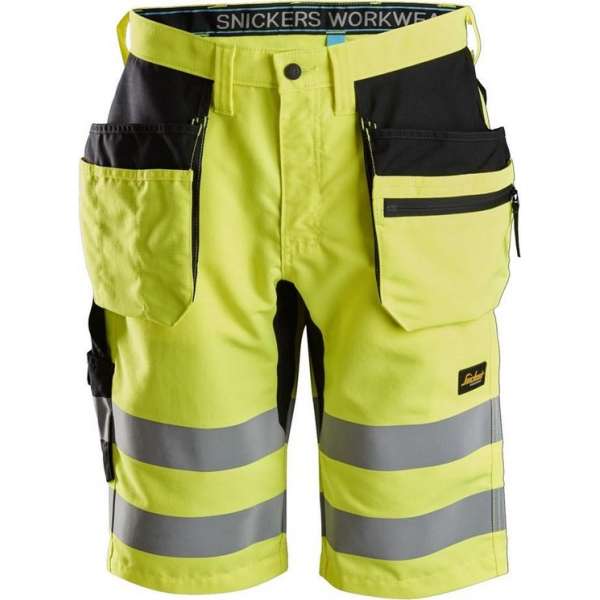 Snickers Workwear LiteWork, High-Vis short met Holsterzakken Klasse 1 6131 geel/zwart 46 Snickers Workwear LiteWork, High-Vis short met Holsterzakken Klasse 1 6131 geel/zwart 46