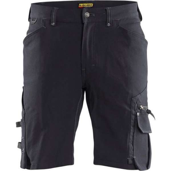Blaklader Short 4-weg stretch X1900 zonder spijkerzakken - Donkergrijs/Zwart - C56 Blaklader Short 4-weg stretch X1900 zonder spijkerzakken - Donkergrijs/Zwart - C56