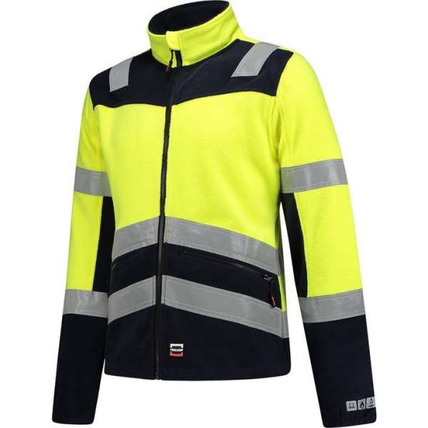 Tricorp Fleecejack Multinorm Bicolor 403013 - Mannen - Geel/Ink - L Tricorp Fleecejack Multinorm Bicolor 403013 - Mannen - Geel/Ink - L