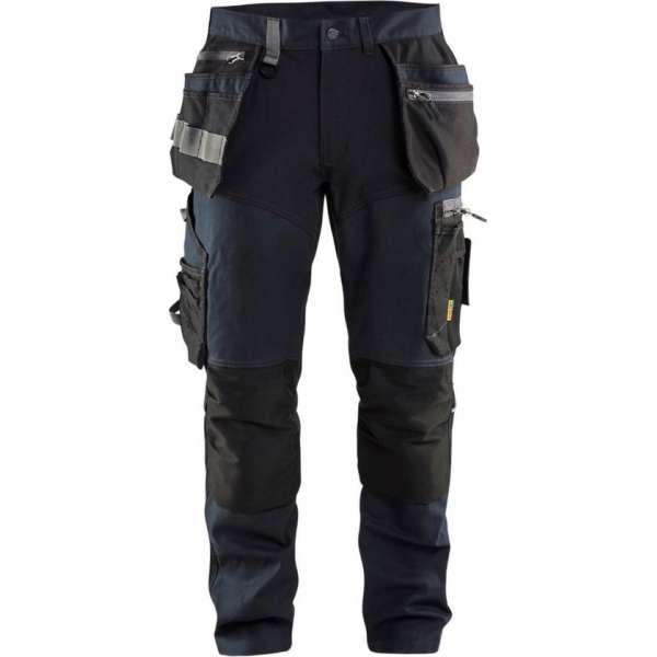 Blaklader Werkbroek met stretchpanelen en spijkerzakken - Donker marineblauw/Zwart - D92 Blaklader Werkbroek met stretchpanelen en spijkerzakken - Donker marineblauw/Zwart - D92