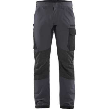 Blaklader Service werkbroek met 4-weg stretch - Medium Grijs/Zwart - D104