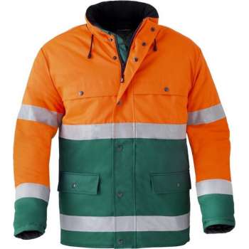 Havep sign. parka    4133 groen/oranje Large