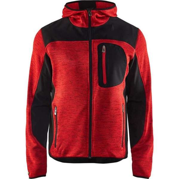 Blaklader Gebreid vest met softshell 4930-2117 - Mannen - Navy/Geel - M