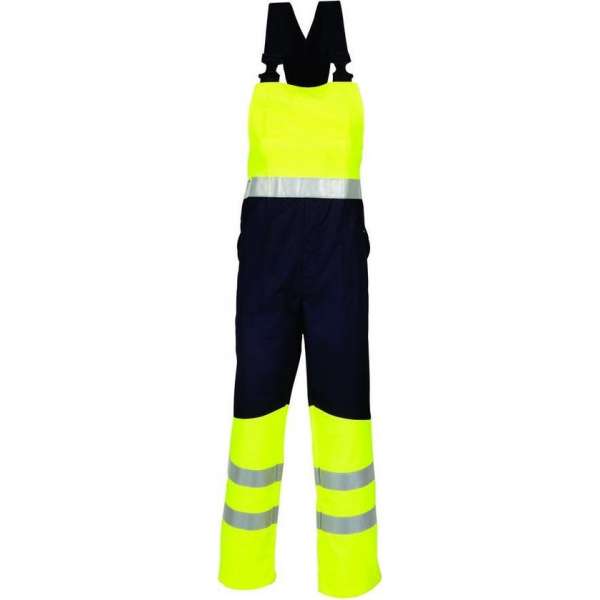 Havep 20007 Amerikaanse overall/Bretelbroek Marine/Fluo Geel maat 62 Havep 20007 Amerikaanse overall/Bretelbroek Marine/Fluo Geel maat 62